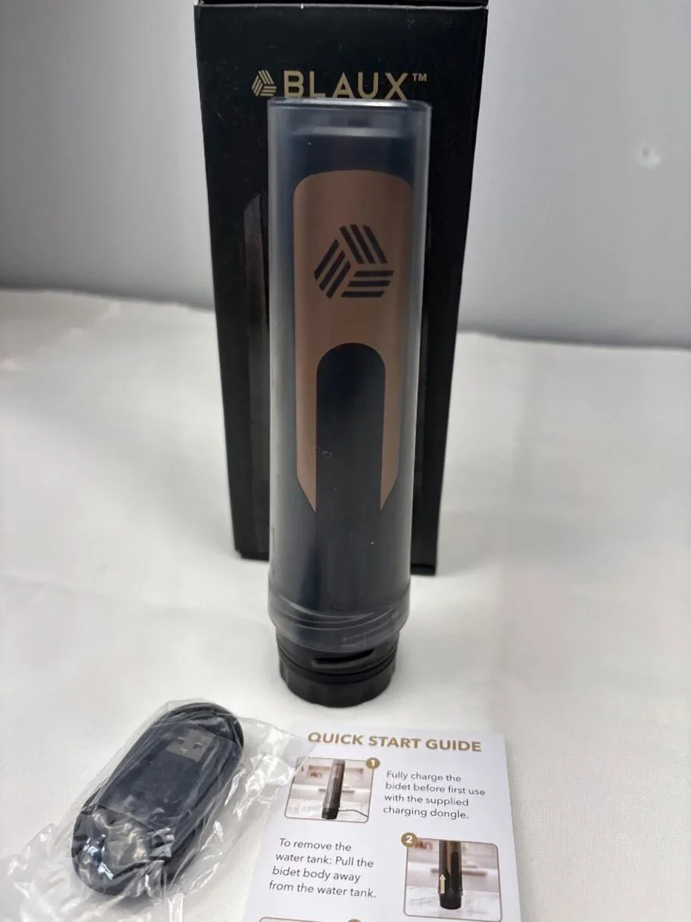 Blaux Portable Bidet Rechargeable Electric 2 Spray Modes & Travel Accessories